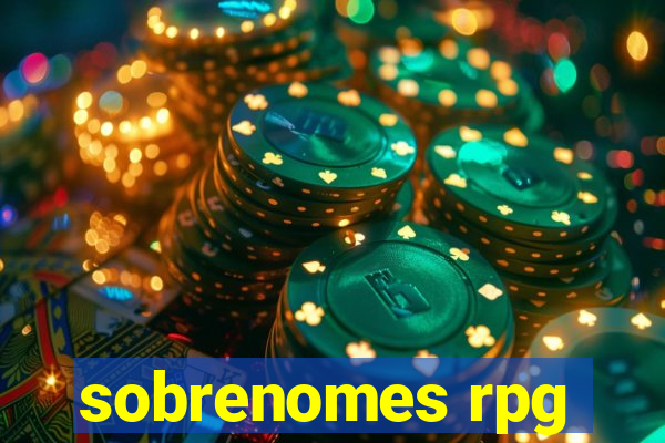 sobrenomes rpg